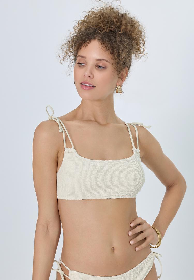 LSCN by Lascana LSCN by Lascana Bustier-Bikini-Top Bikini Oberteil Damen - creme - 1 | SportScheck