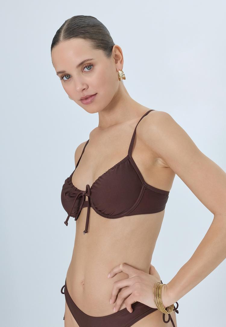 LSCN by Lascana LSCN by Lascana B&uuml;gel-Bikini-Top Bikini Oberteil Damen - braun - 2 | SportScheck