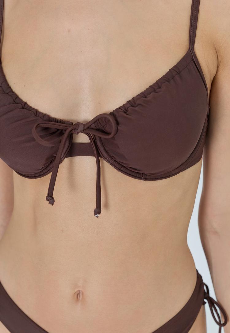 LSCN by Lascana LSCN by Lascana B&uuml;gel-Bikini-Top Bikini Oberteil Damen - braun - 0 | SportScheck