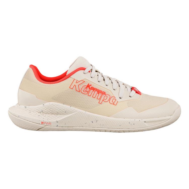 Kempa Kempa Kourtfly Two W Hallenschuhe Damen - beige/fluo rot - 1 | SportScheck