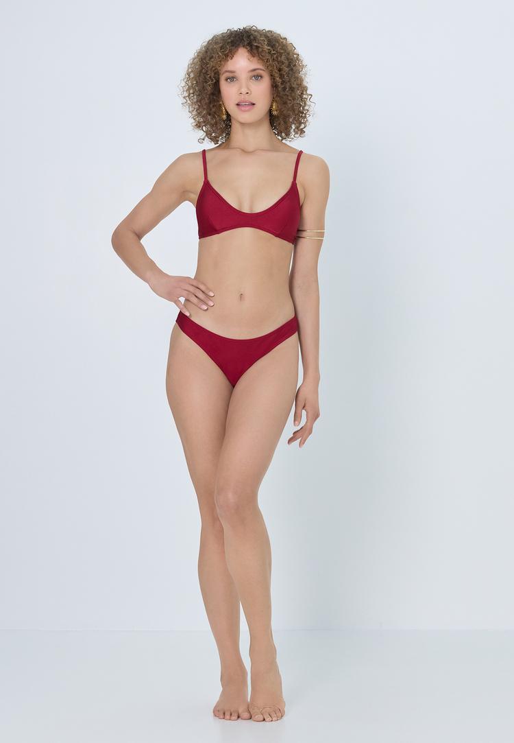 LSCN by Lascana LSCN by Lascana Bikini-Hose Bikini Hose Damen - red wine - 1 | SportScheck