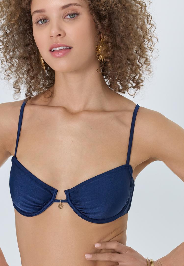 LSCN by Lascana LSCN by Lascana B&uuml;gel-Bikini-Top Bikini Oberteil Damen - midnight - 1 | SportScheck