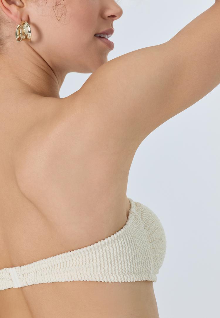 LSCN by Lascana LSCN by Lascana Bandeau-Bikini-Top Bikini Oberteil Damen - creme - 1 | SportScheck