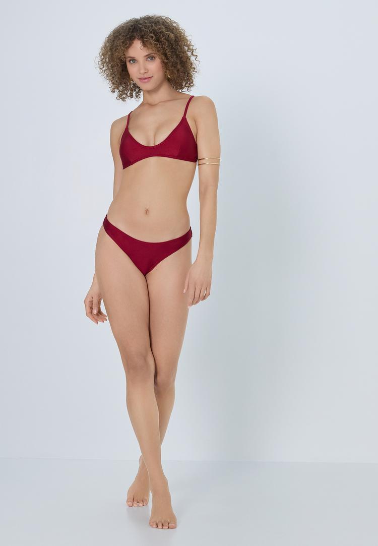 LSCN by Lascana LSCN by Lascana Bustier-Bikini-Top Bikini Oberteil Damen - red wine - 1 | SportScheck