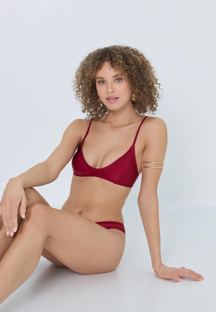 LSCN by Lascana LSCN by Lascana Bustier-Bikini-Top Bikini Oberteil Damen - red wine - 3 | SportScheck