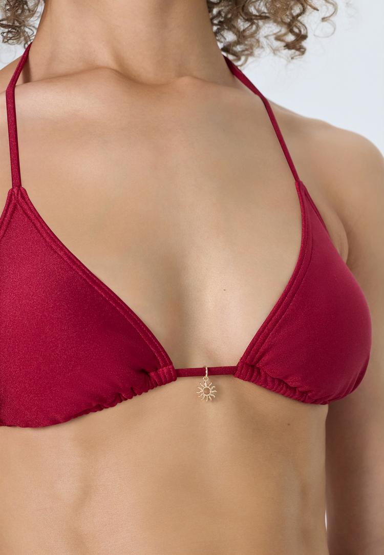 LSCN by Lascana LSCN by Lascana Triangel-Bikini-Top Bikini Oberteil Damen - red wine - 0 | SportScheck