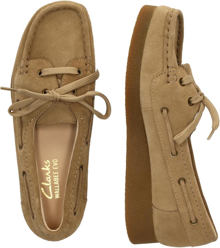 Clarks Clarks Wallabee EVO Sea Halbschuhe Damen - 5232 Dark Sand Suede - 2 | SportScheck