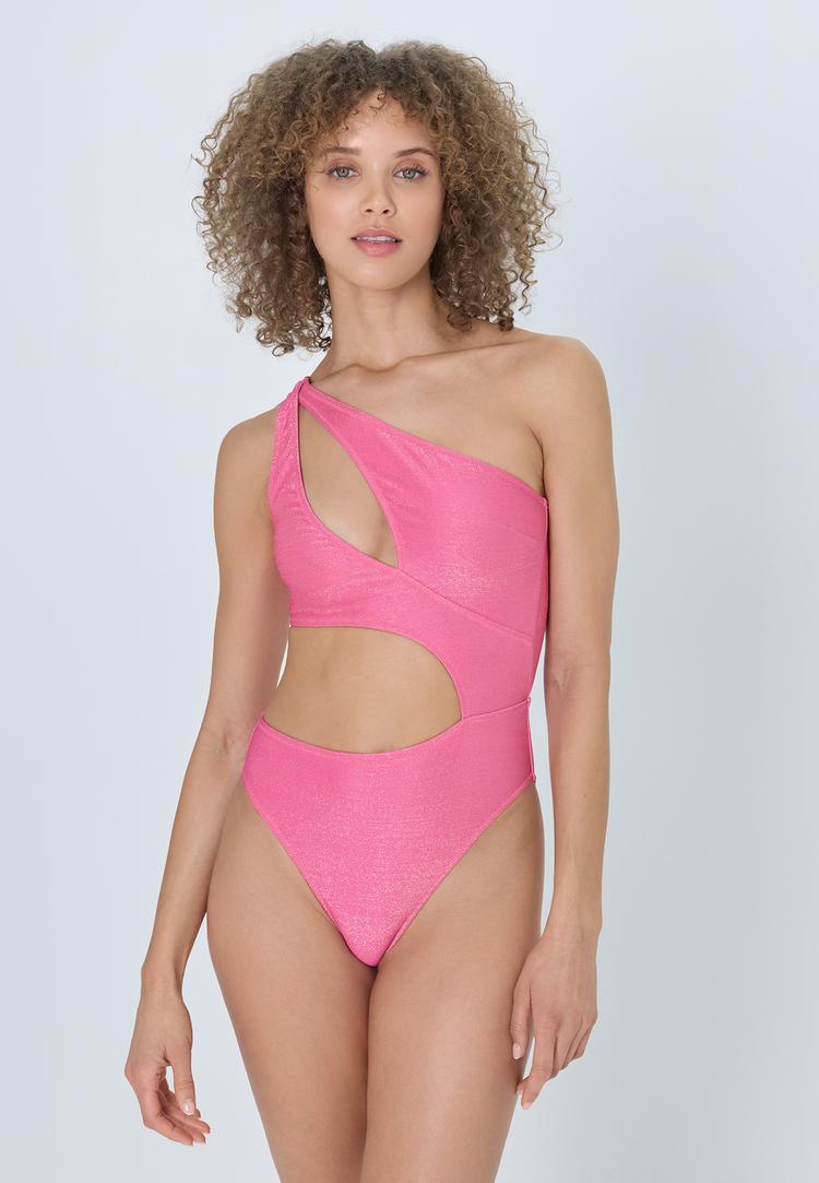 LSCN by Lascana LSCN by Lascana Badeanzug Badeanzug Damen - pink glitter - 3 | SportScheck