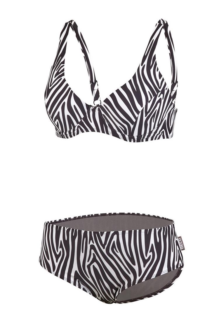 BECO BEERMANN BECO BEERMANN Zebra Vibes Bikini Set Damen - schwarz-wei&szlig; - 0 | SportScheck