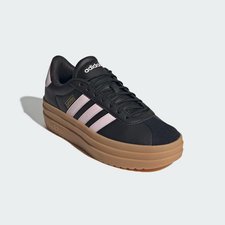 adidas adidas VL Court Bold Schuh Fitnessschuhe Damen - Core Black / Distilled Pink / Gold Metallic - 3 | SportScheck