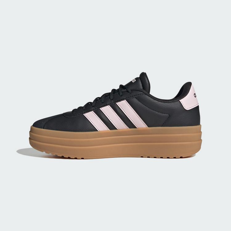 adidas adidas VL Court Bold Schuh Fitnessschuhe Damen - Core Black / Distilled Pink / Gold Metallic - 5 | SportScheck