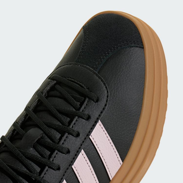 adidas adidas VL Court Bold Schuh Fitnessschuhe Damen - Core Black / Distilled Pink / Gold Metallic - 6 | SportScheck