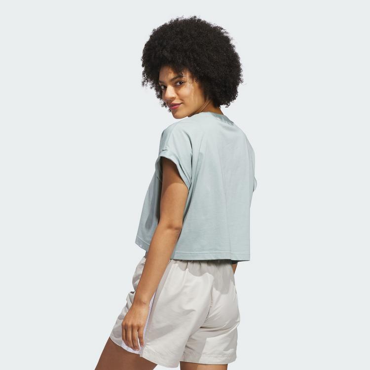 adidas adidas SUMMER ROMANCE GRAPHIC T-SHIRT T-Shirt Damen - Wonder Sage - 1 | SportScheck