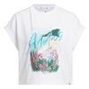 adidas SUMMER ROMANCE GRAPHIC T-SHIRT T-Shirt Damen - White