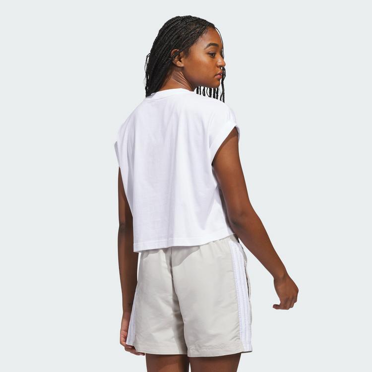 adidas adidas SUMMER ROMANCE GRAPHIC T-SHIRT T-Shirt Damen - White - 1 | SportScheck
