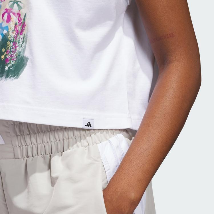 adidas adidas SUMMER ROMANCE GRAPHIC T-SHIRT T-Shirt Damen - White - 1 | SportScheck