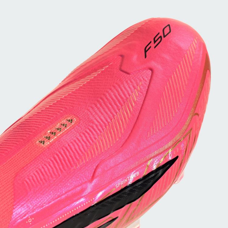 adidas adidas F50 HYPERFAST ELITE Fu&szlig;ballschuh, ohne Fu&szlig;ballschuhe - Solar Turbo / Core Black / Gold Metallic - 5 | SportScheck