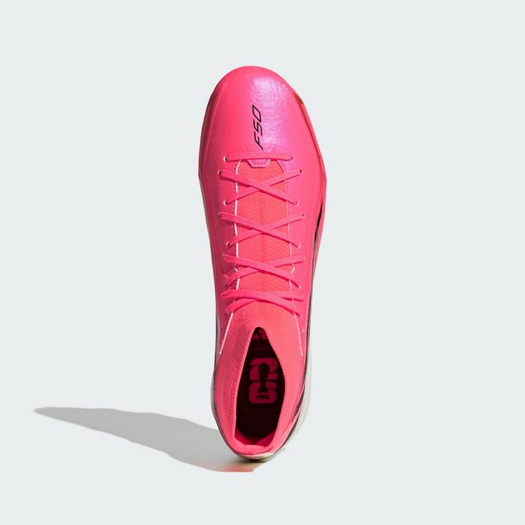 adidas adidas F50 HYPERFAST LEAGUE Fu&szlig;ballschuh, Fu&szlig;ballschuhe - Solar Turbo / Core Black / Gold Metallic - 0 | SportScheck