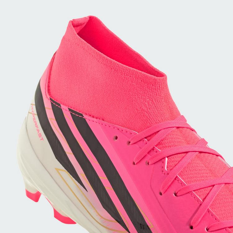 adidas adidas F50 HYPERFAST LEAGUE Fu&szlig;ballschuh, Fu&szlig;ballschuhe - Solar Turbo / Core Black / Gold Metallic - 6 | SportScheck