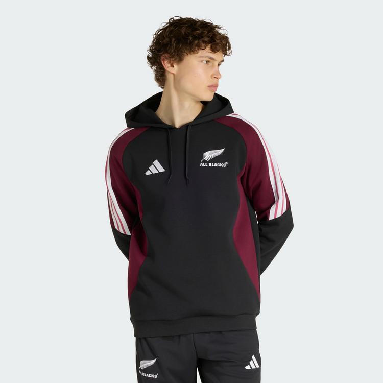 adidas adidas All Blacks Hoodie Hoodie Herren - All Black / Maroon - 0 | SportScheck