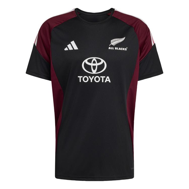 adidas adidas All Blacks Performance T-Shirt T-Shirt Herren - All Black / Maroon - 0 | SportScheck