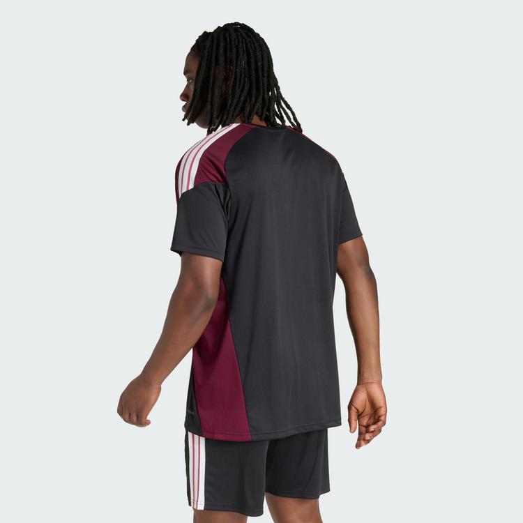 adidas adidas All Blacks Performance T-Shirt T-Shirt Herren - All Black / Maroon - 1 | SportScheck