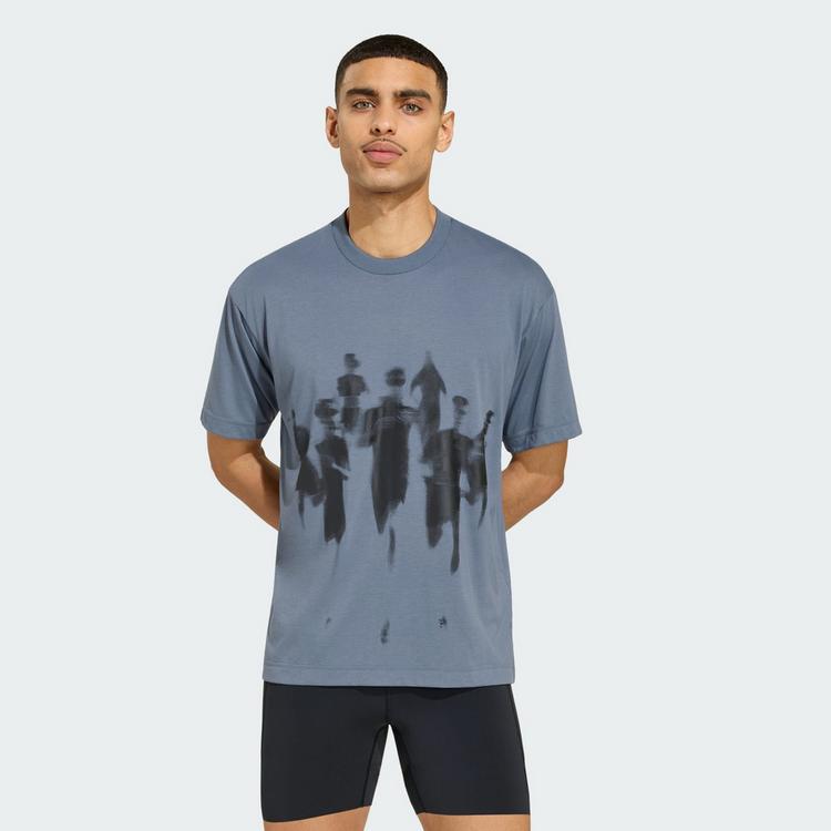 adidas adidas ADI365 Aspyre Running Grafik T-Shirt T-Shirt - Clear Onix / Black - 0 | SportScheck