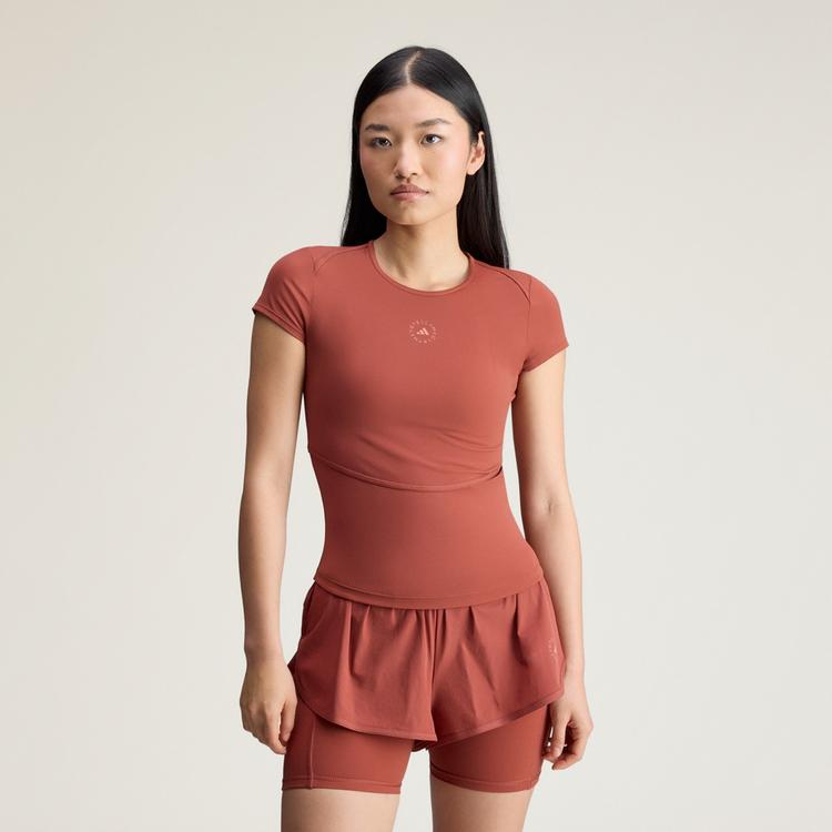 adidas adidas adidas By Stella McCartney Training Funktionsshirt Damen - Burnt Sienna - 0 | SportScheck