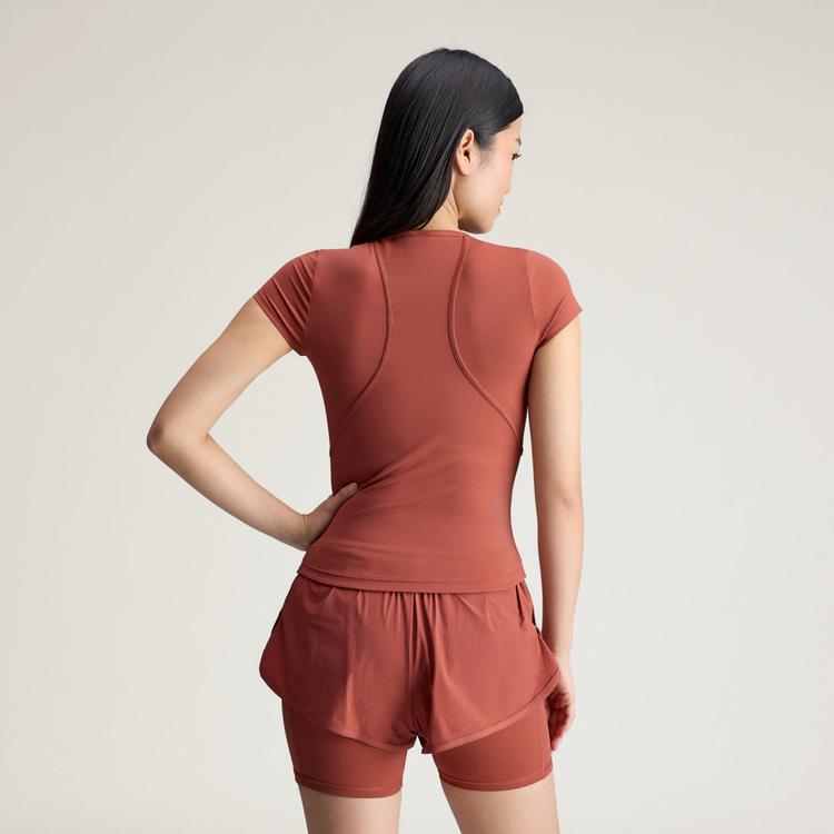 adidas adidas adidas By Stella McCartney Training Funktionsshirt Damen - Burnt Sienna - 1 | SportScheck