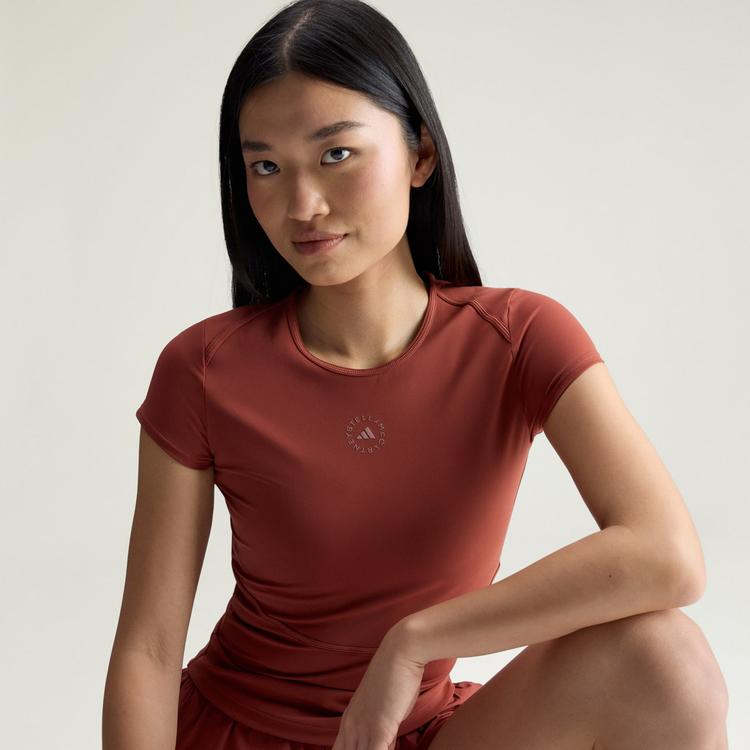 adidas adidas adidas By Stella McCartney Training Funktionsshirt Damen - Burnt Sienna - 1 | SportScheck
