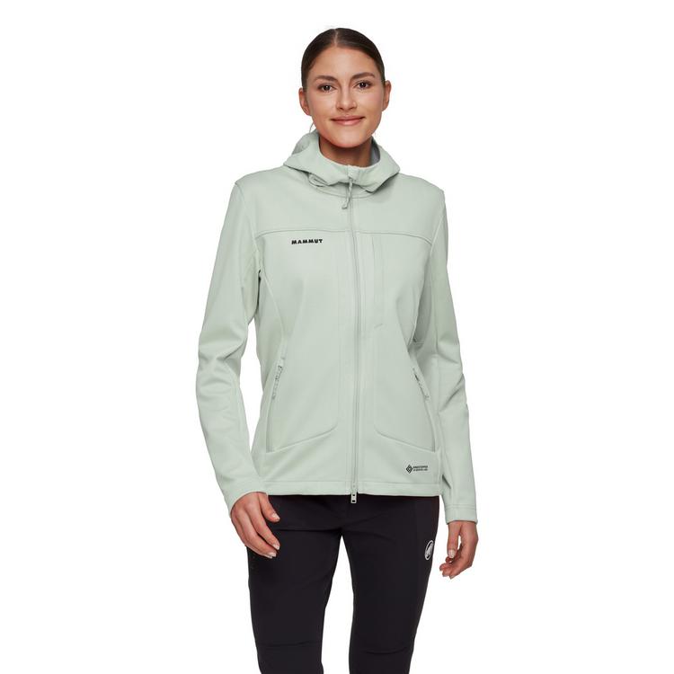 Mammut Mammut Ultimate VIII SO Hooded Softshelljacke Damen - silver sage - 0 | SportScheck
