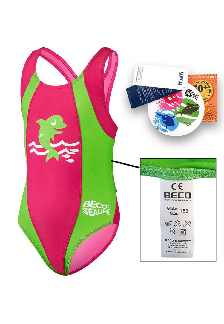 BECO BEERMANN BECO BEERMANN BECO-SEALIFE&reg; Badeanzug M&auml;dchen - pink gr&uuml;n - 4 | SportScheck