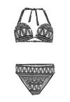 BECO BEERMANN Simply Boho Bikini Set Damen - schwarz-wei&szlig;