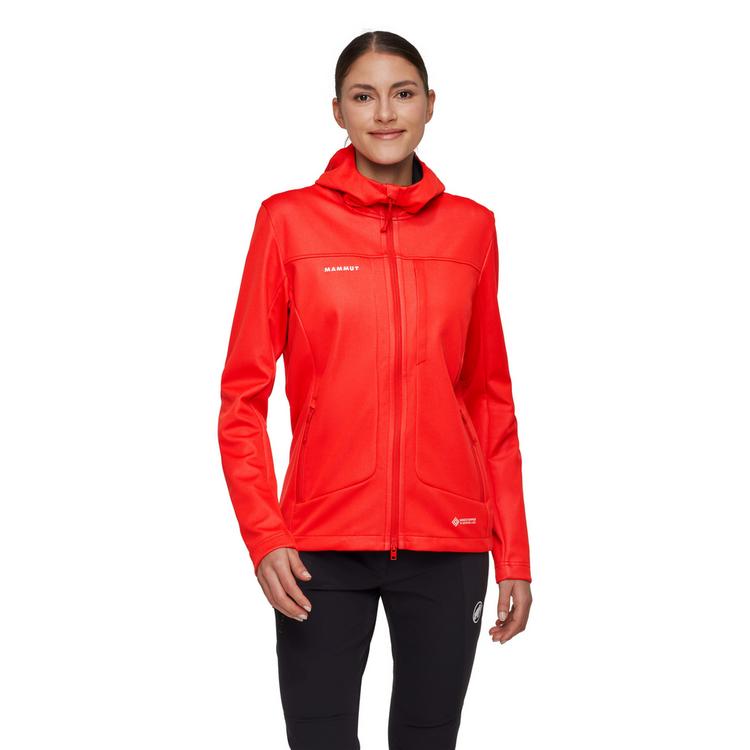 Mammut Mammut Ultimate VIII SO Hooded Softshelljacke Damen - mammut red - 0 | SportScheck