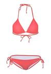 BECO BEERMANN BECO-Basic Side Tie Triangle Bikini Bikini Set Damen - koralle