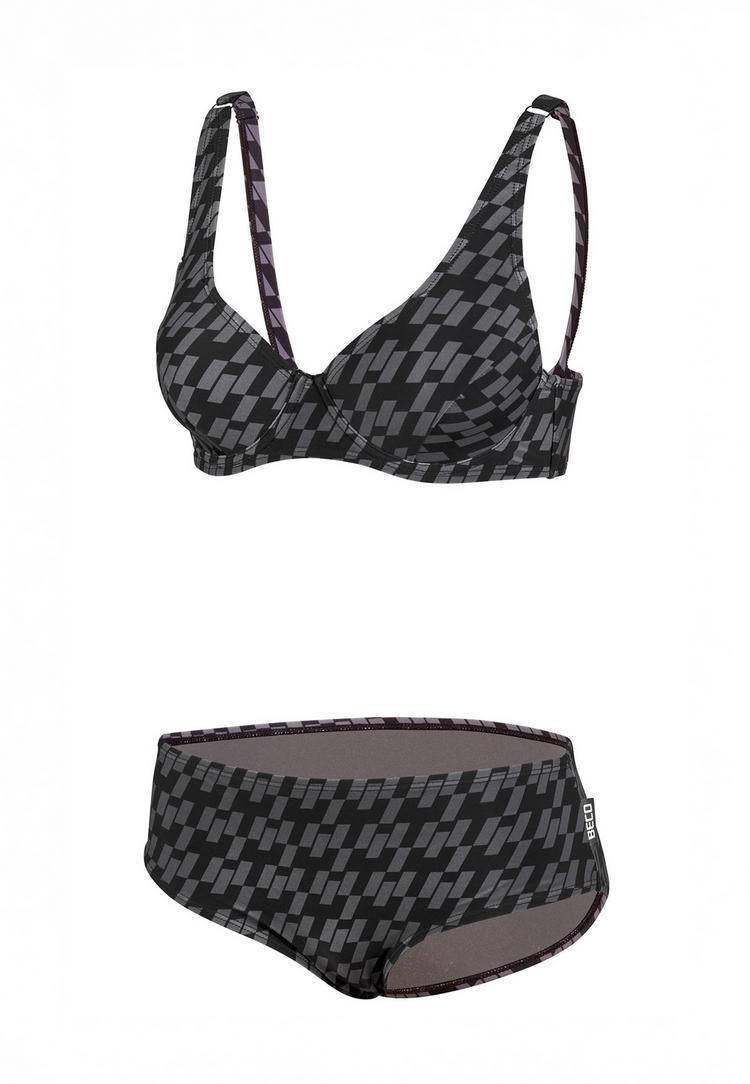 BECO BEERMANN BECO BEERMANN Zebra Vibes Bikini Set Damen - schwarz-grau - 0 | SportScheck