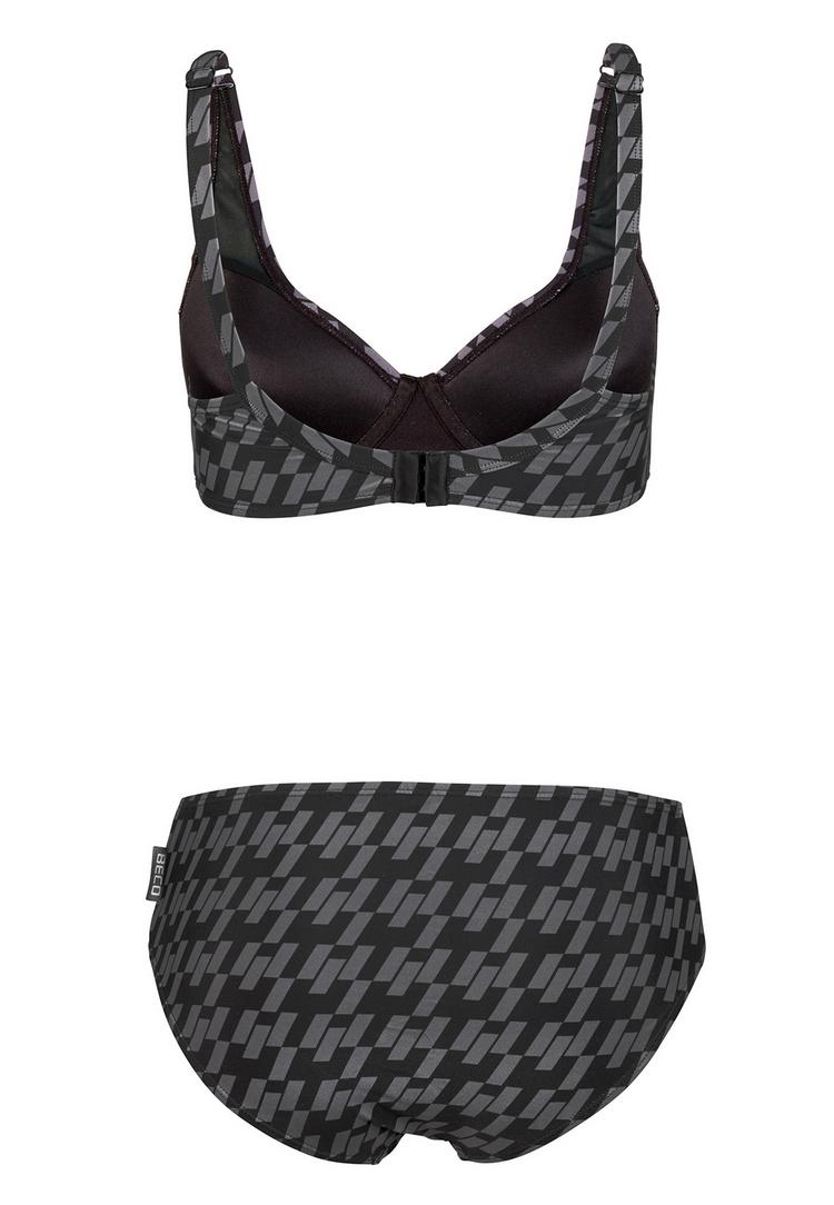 BECO BEERMANN BECO BEERMANN Zebra Vibes Bikini Set Damen - schwarz-grau - 1 | SportScheck