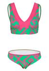 BECO BEERMANN Inka Graphic Bikini Set Damen - pink-gr&uuml;n