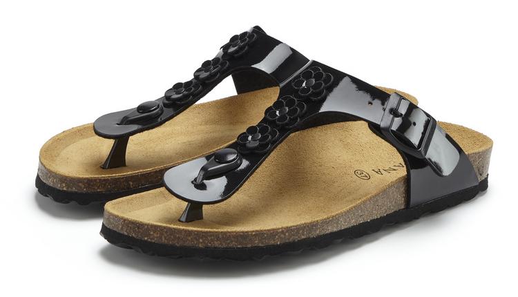 Lascana Lascana Zehentrenner Zehentrenner Damen - schwarz Lack - 0 | SportScheck