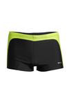 BECO BEERMANN Square Leg Badehose "Side Flash" Badehose Herren - neongelb-schwarz