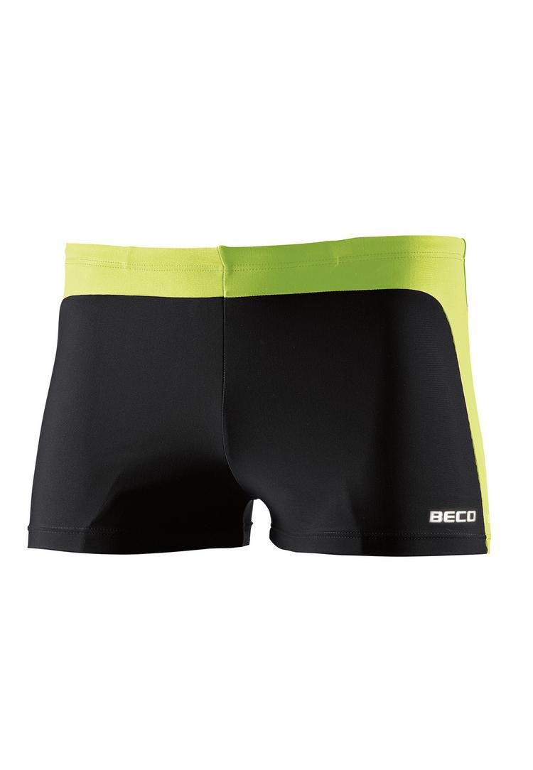 BECO BEERMANN BECO BEERMANN Square Leg Badehose "Side Flash" Badehose Herren - neongelb-schwarz - 0 | SportScheck