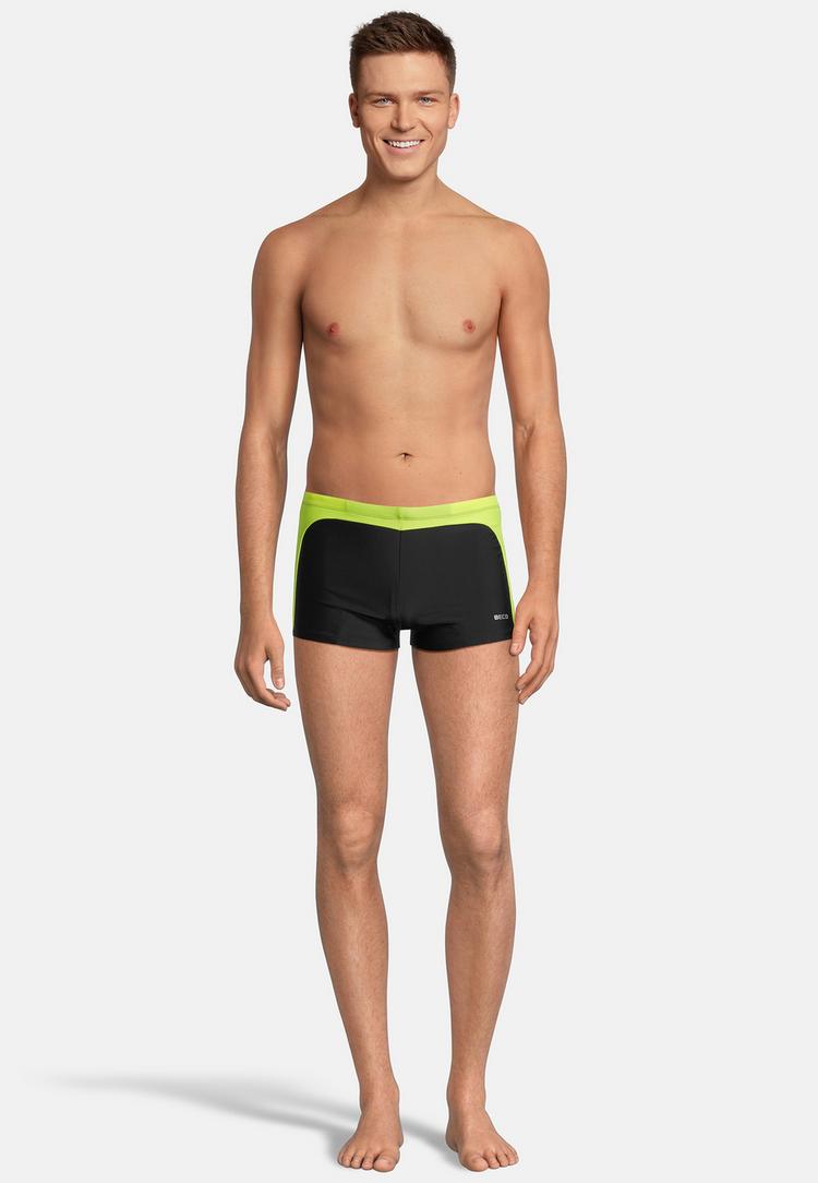BECO BEERMANN BECO BEERMANN Square Leg Badehose "Side Flash" Badehose Herren - neongelb-schwarz - 0 | SportScheck