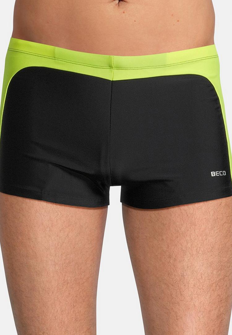 BECO BEERMANN BECO BEERMANN Square Leg Badehose "Side Flash" Badehose Herren - neongelb-schwarz - 1 | SportScheck
