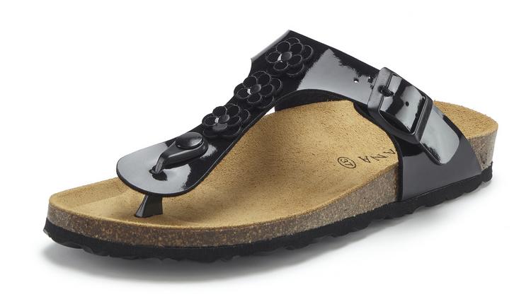 Lascana Lascana Zehentrenner Zehentrenner Damen - schwarz Lack - 0 | SportScheck