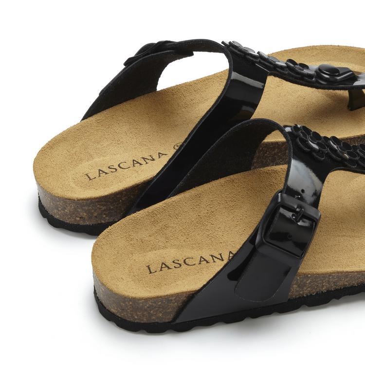 Lascana Lascana Zehentrenner Zehentrenner Damen - schwarz Lack - 1 | SportScheck