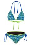BECO BEERMANN Zebra Vibes Bikini Set Damen - blau-gr&uuml;n