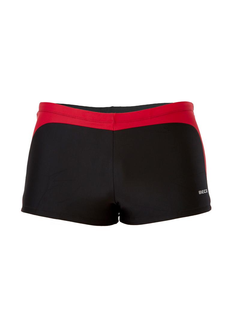 BECO BEERMANN BECO BEERMANN Square Leg Badehose "Side Flash" Badehose Herren - rot-schwarz - 0 | SportScheck