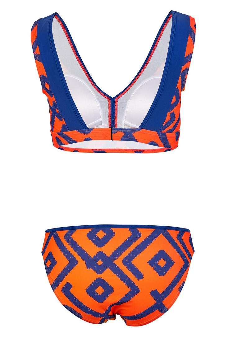 BECO BEERMANN BECO BEERMANN Inka Graphic Bikini Set Damen - blau-orange - 1 | SportScheck