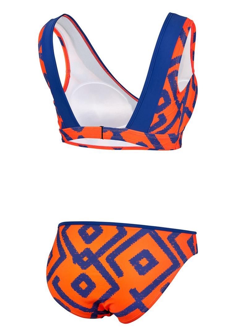 BECO BEERMANN BECO BEERMANN Inka Graphic Bikini Set Damen - blau-orange - 2 | SportScheck