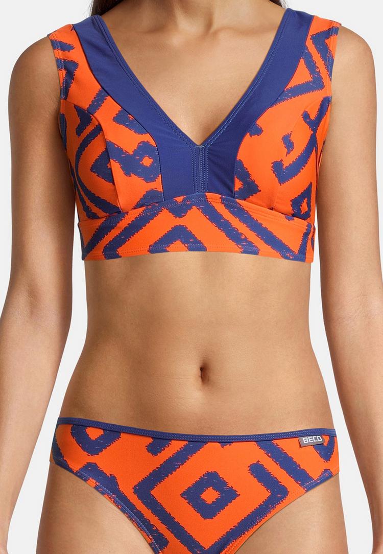 BECO BEERMANN BECO BEERMANN Inka Graphic Bikini Set Damen - blau-orange - 3 | SportScheck
